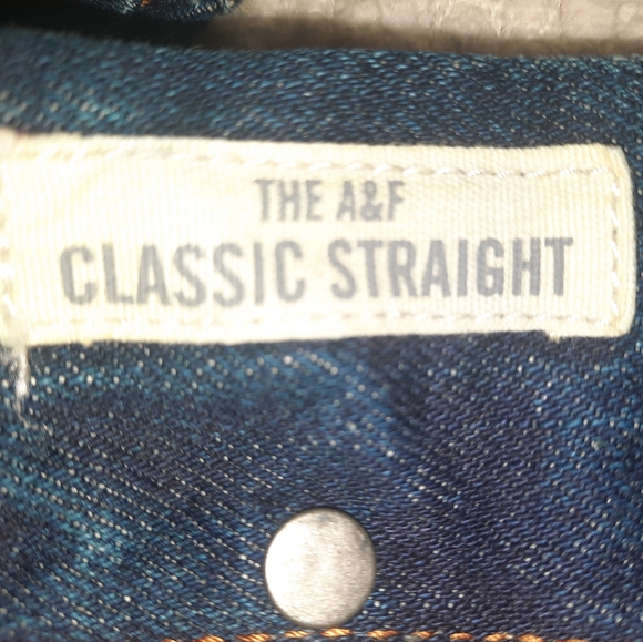 Abercrombie & Fitch 34x34 Men’s Dark Blue Jeans - Picture 5 of 5